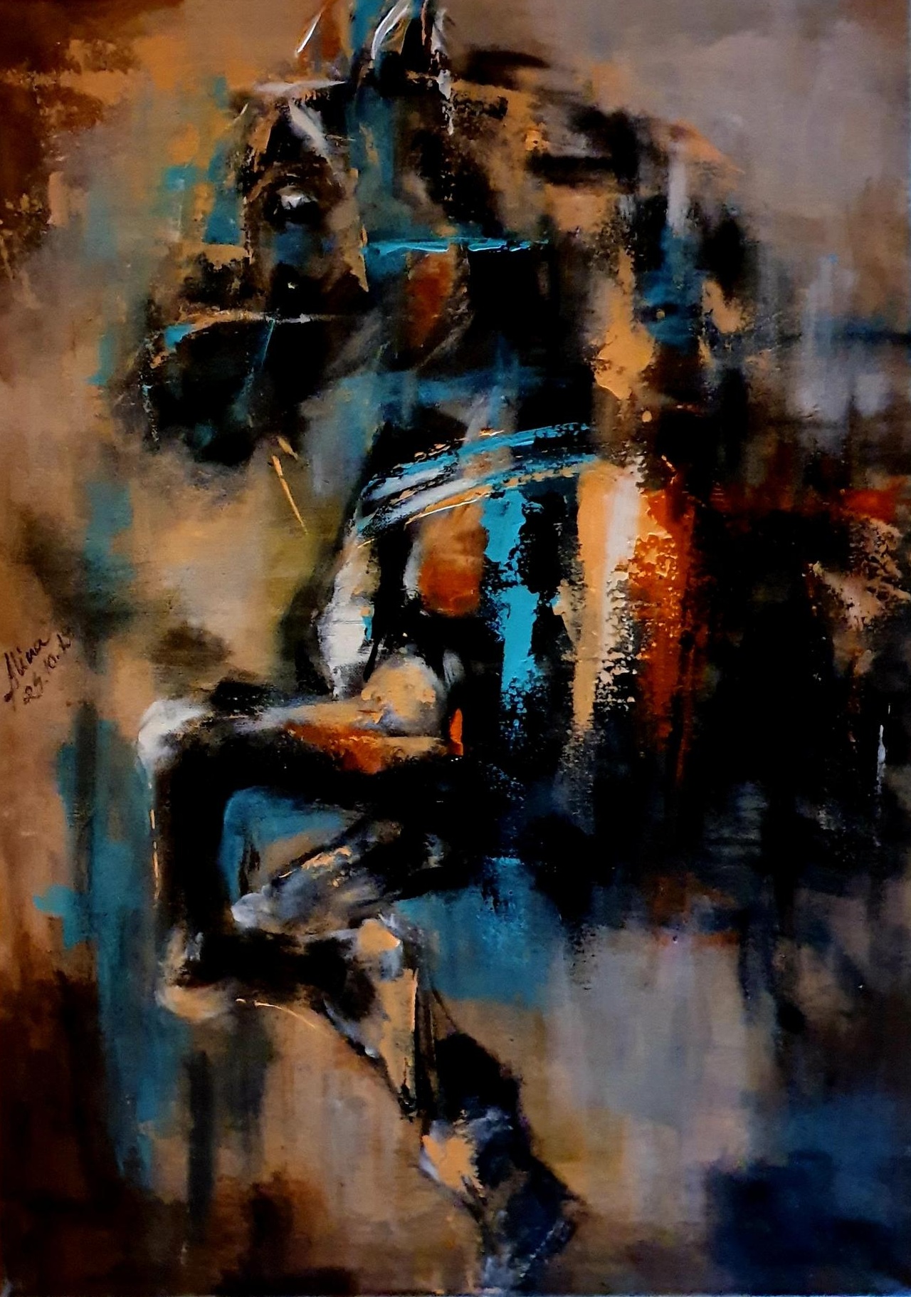 ArteDiAlina.com painting: Bucefal 2 / Bucephalus 2